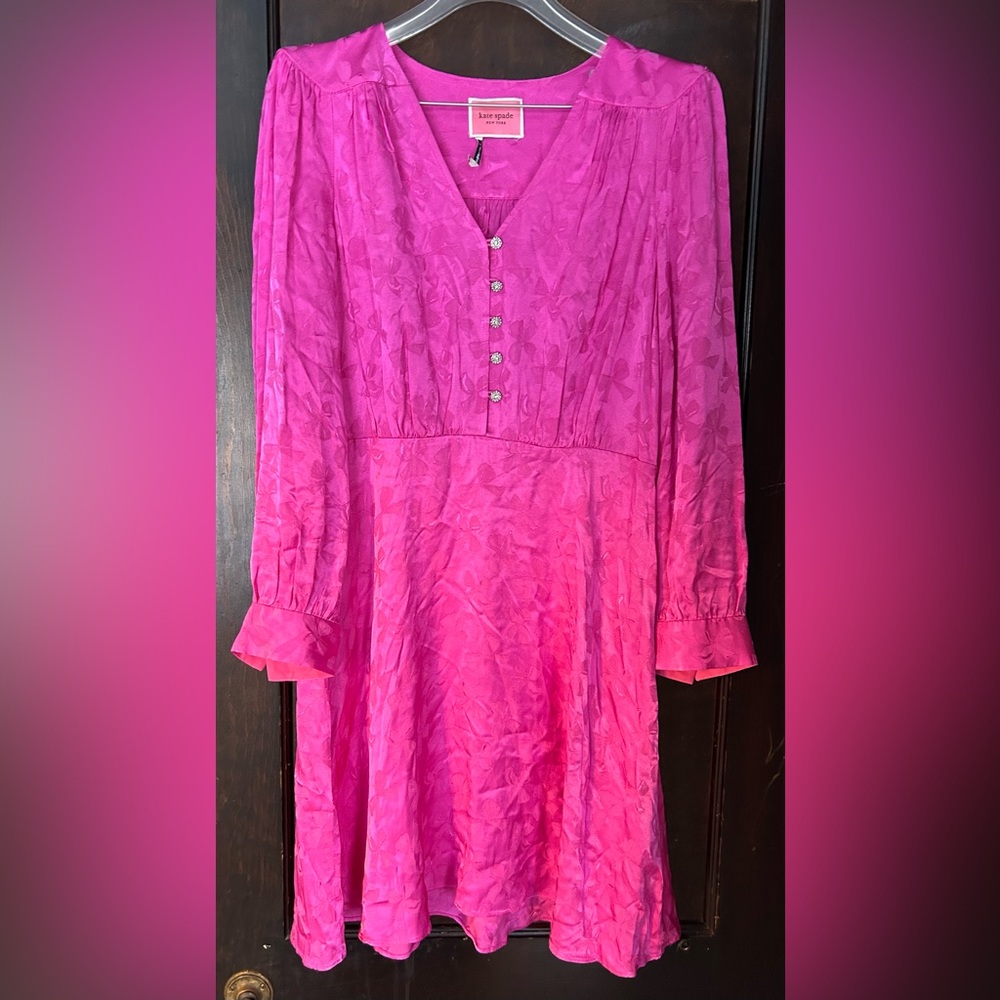Kateā Spade jewel Button Jacquard Dress size 10 - Picture 6 of 10